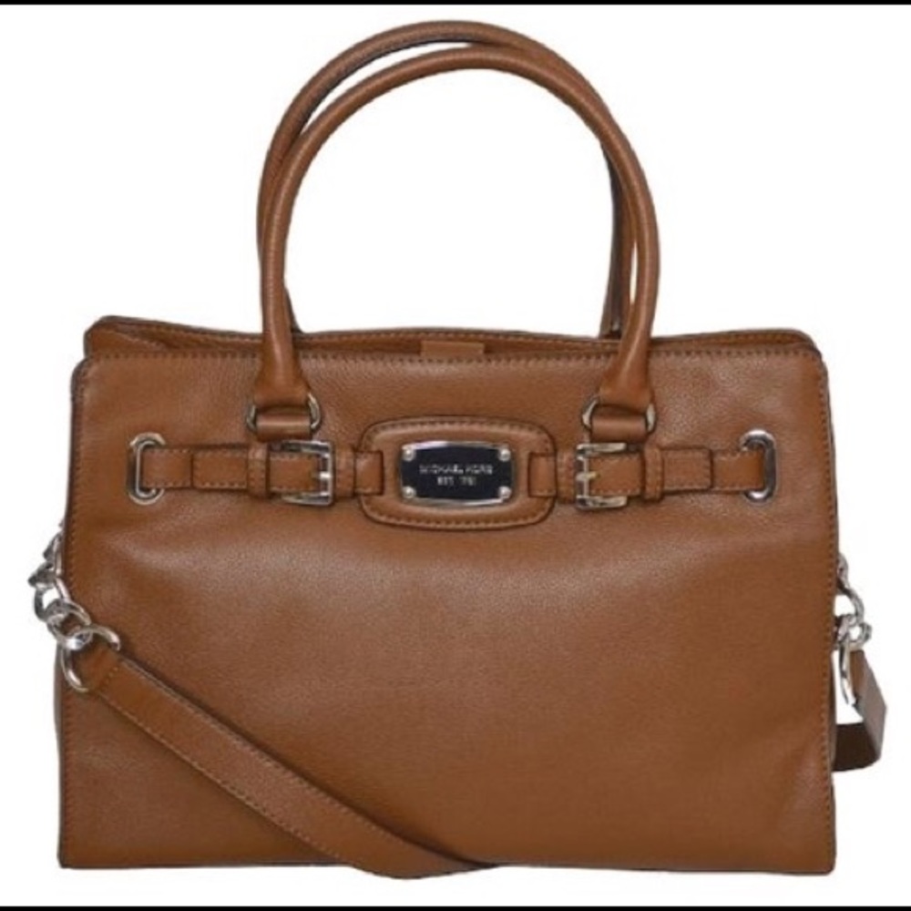 NEW large Michael Kors Hamilton leather bag